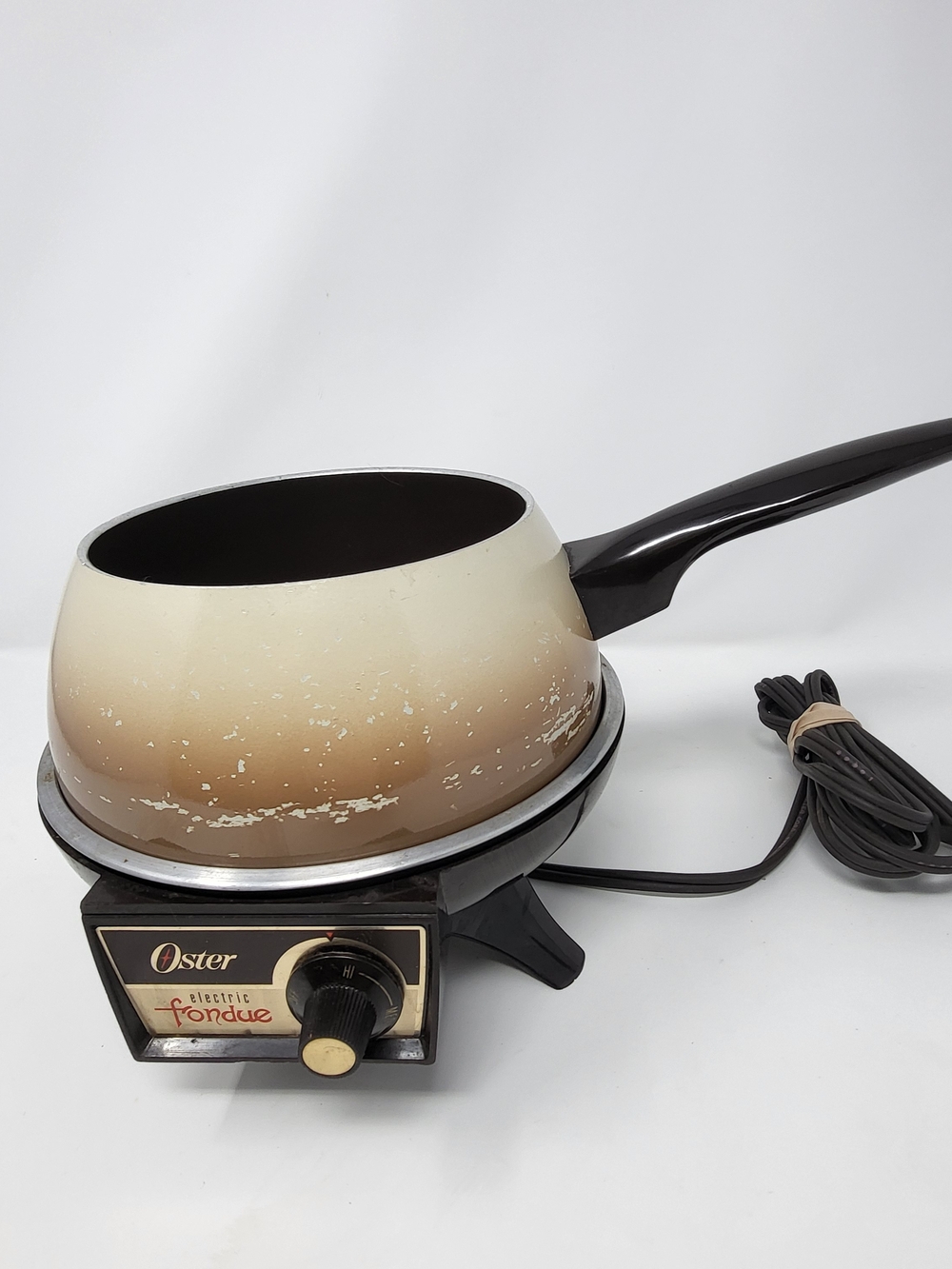 Oster Electric Fondue Pot - Two-Tone Beige/Brown